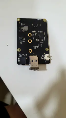 Raspberry Pi 4 nvme hat with a usb bridge