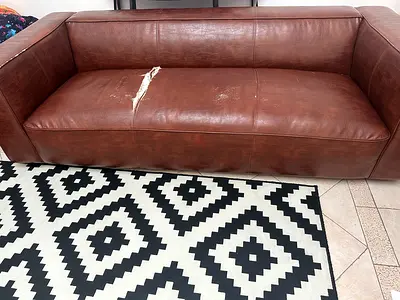 2 Brown Sofas
