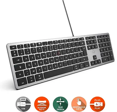 Mobility Lab Clavier Design Touch Filaire Mac - White