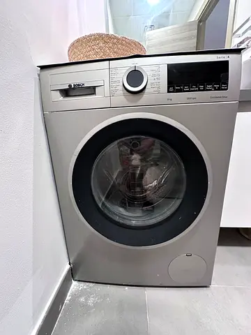 Bosch Series 4 Front Load Washing Machine - 9 kg, Silver (Good Working Condition)