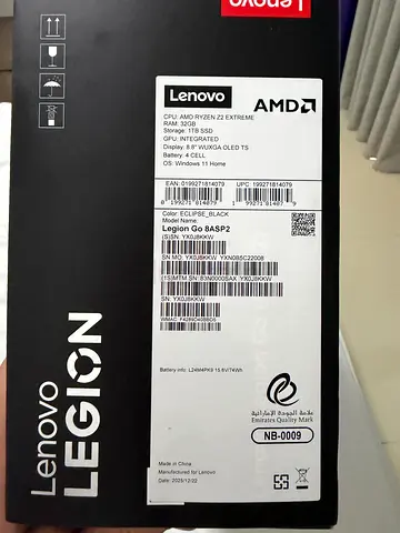 Lenovo Legion go 2 1Tb- 32. GB