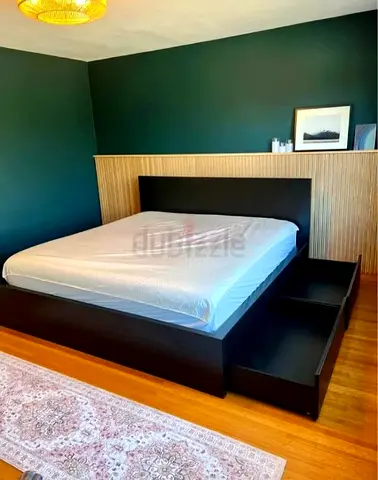 Ikea king size bed with mattress available in perfect condition
