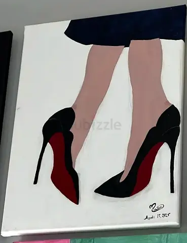 High-Fashion Stilettos: Acrylic Painting with Resin