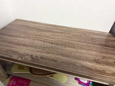 Wood-effect Study Desk / Table in Good Used Condition . Teakwood material . No cracks or damages
