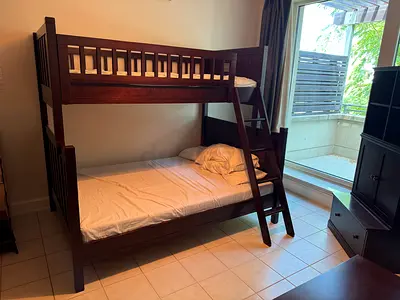Pottery Barn Bunk Beds (double base with single top)