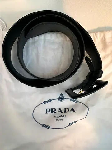 Prada Saffiano Black Belt