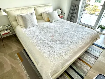 Marina Home Genuine Leather King Bed (190x240cm) + Premium Mattress