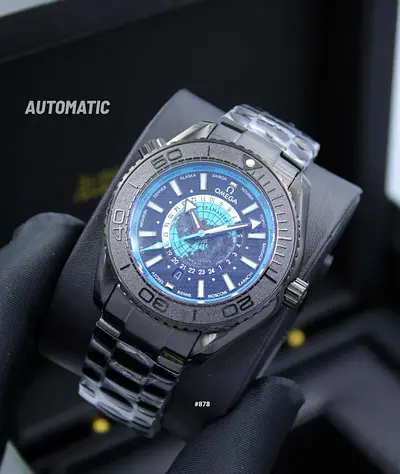 Omega world time automatic watch
