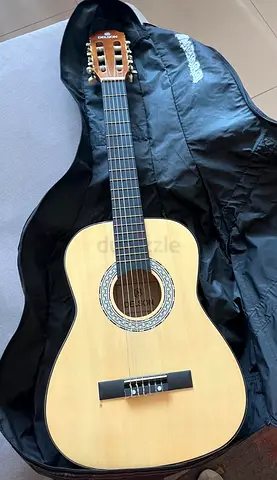classical acoustic guitar with soft case - flawless condition