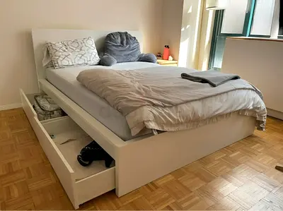 Ikea queen size Bed and Mattress