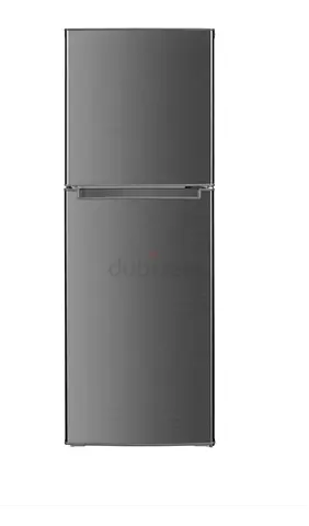 Nikura 240L Double Door Top Mount Refrigerator - 240L, Defrost, Grey