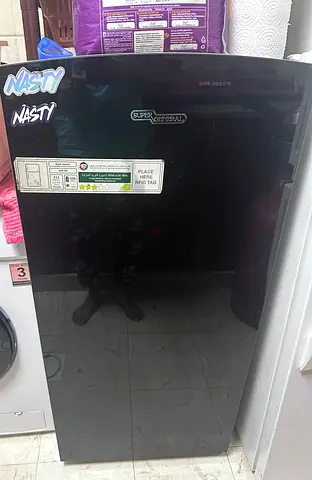 Single-door Super General Refrigerator - Black, Good Working Condition