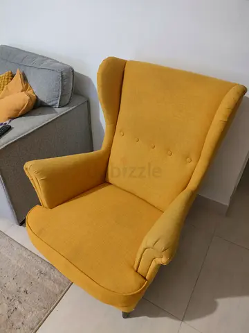 Strandmon wind chair -; Tibbleby yellow - IKEA