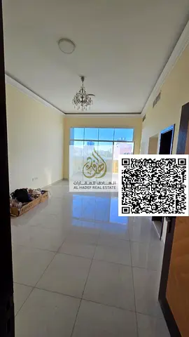 Al Rawda 3 – 1BR + hall, 2 bathrooms, master room, panoramic balcony with open view, on Khartoum St