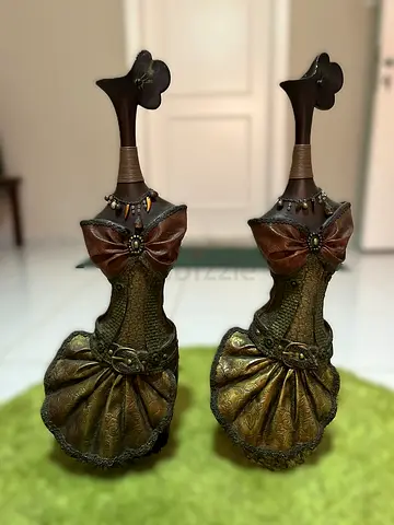 Pair of Decorative Lady Figurines Statues