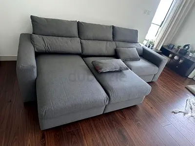 Ikea eskilstuna L shape sofa bed with storage