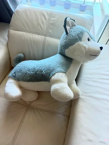 Large Plush Husky Soft Toy - Good Condition