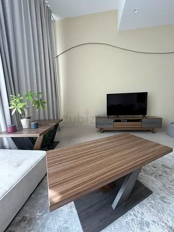 TV stand with coffee and console table - full living room set