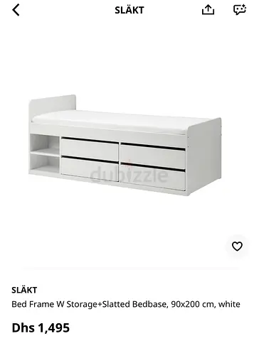 IKEA Bed with storage