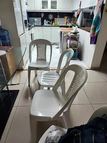 Plastic chairs. Set of 4