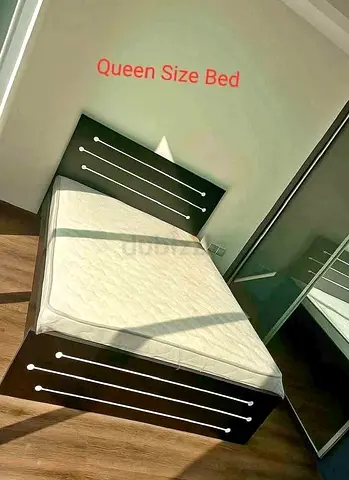 Brand new Queen size Wooden Family bed frame with Mattress Available