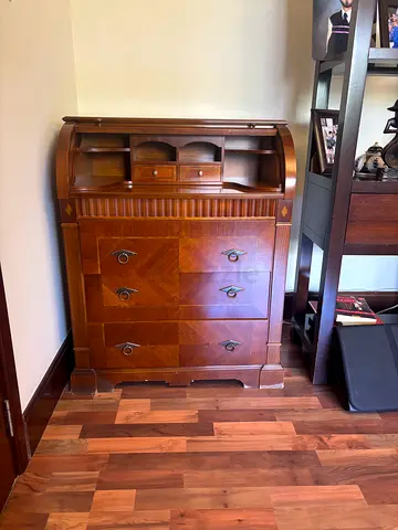 Classic Roll Top Secretary Desk