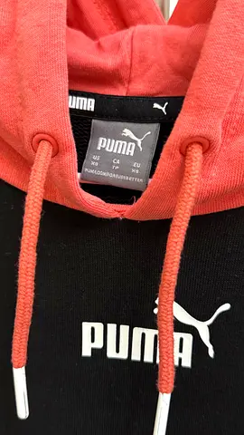 Puma Black  Coral Hooded Sweatshirt - Size XS