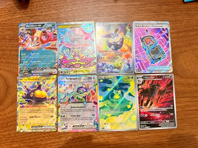 Assorted Pokémon Full Art  Trainer Holo Card Lot (8 cards) Ascended Heroes