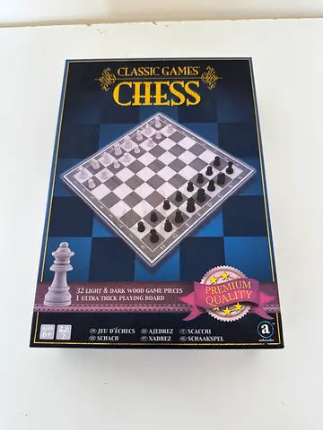 Classic Wooden Chess Set - Complete Board and Pieces (New in Box)
