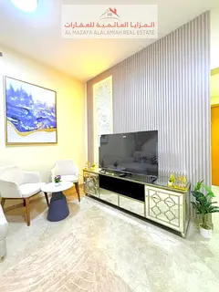 for rent monthly A fully furnished One-bedroom Two-bathroom apartment in Al Qasmya