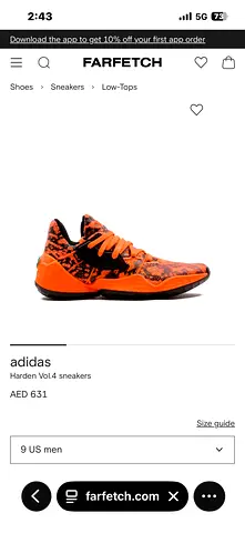 Harden Vol.4 Basketball Shoes — US 13 — Brand new
