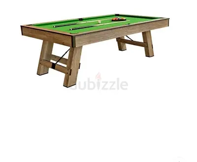 Wooden 8ft Pool Table with Accessories - Good Condition