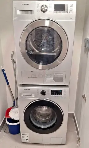 Samsung 8 kg washer dryer set separate , neat and clean excellent condition perfect working