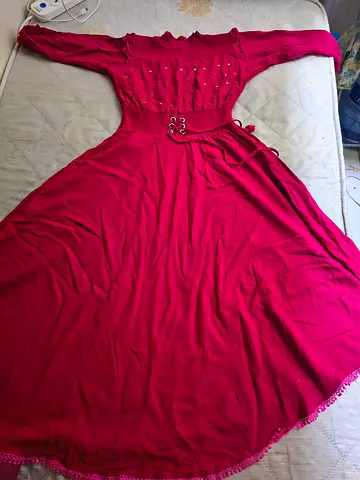 Elegant Womens Long Maxi Dress – Deep Pink/Fuchsia – Excellent Condition
