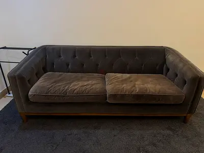 4-seater grey couch
