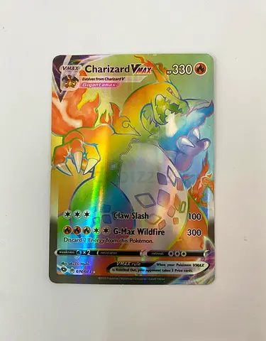 Rainbow Charizard VMAX 330 HP Holo Rare Pokémon Card