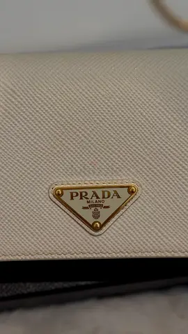 Prada Saffiano Leather Crossbody Bag - White