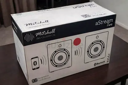Mitchell Acoustic uStream Two - Black | Bluetooth Stereo Speakers