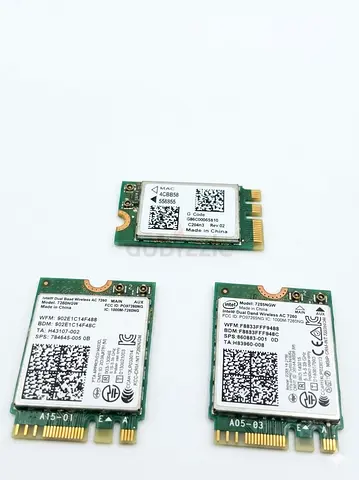 Set of 3 M.2 Intel Wireless/Bluetooth Modules (7260/7265 style) - used