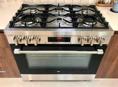Beko 90x60cm Freestanding Combination Cooker Stove Gas Hob Electric Oven