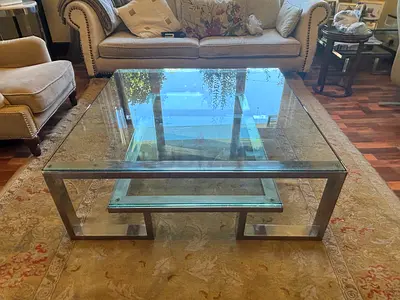 The One glass coffee table
