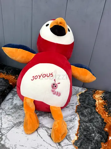 Large Red Plush Penguin Stuffed Toy - Good Condition
