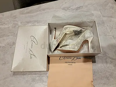 Size EU 36 - Original Aruna Seth London Women Heels. Brand New. made in Italy Unwanted gift..