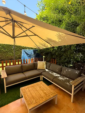 Outdoor set (including umbrella and ball lantern )