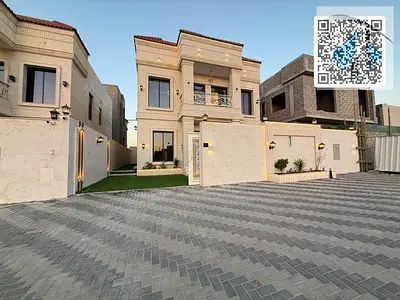 Villa for sale in Ajman, Al Helio 2 area, including registration fees (4 master bedrooms + large ma