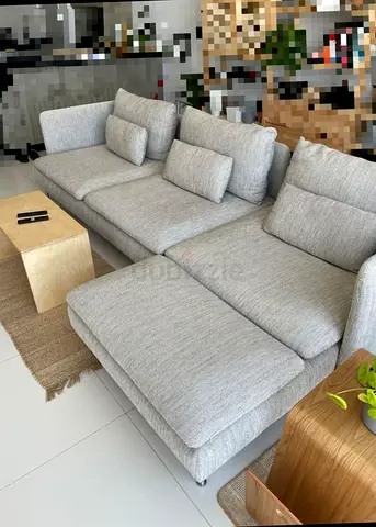 Ikea Sodhremn L Shape Sofa Gray Excellent Condition