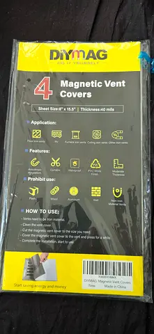 DIYMAG Magnetic Vent Covers - Pack of 4 (New, Sealed)
