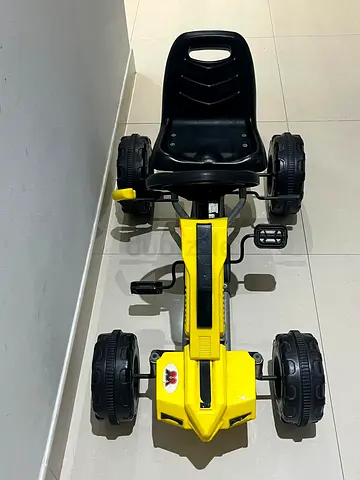 Yellow Pedal Go-Kart for Kids — Excellent Condition