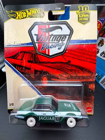 Hot Wheels Premium Vintage Racing Jaguar #10 in original packaging