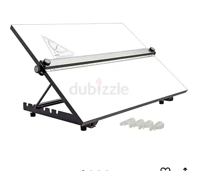 Adjustable Drafting Drawing Board with Ruler and Angle Guide
